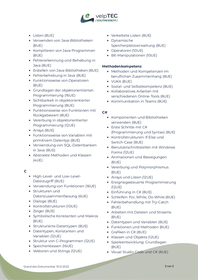 Zeugnis - PHP - Datenbanken mit mySQL